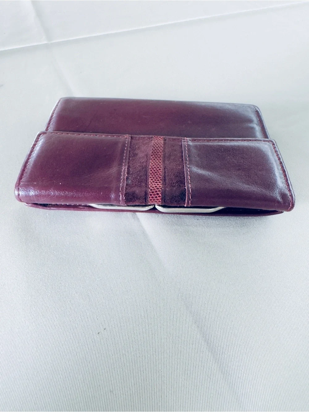 Rolfs Designer Collection Burgundy Leather Wallet Organizer Vintage